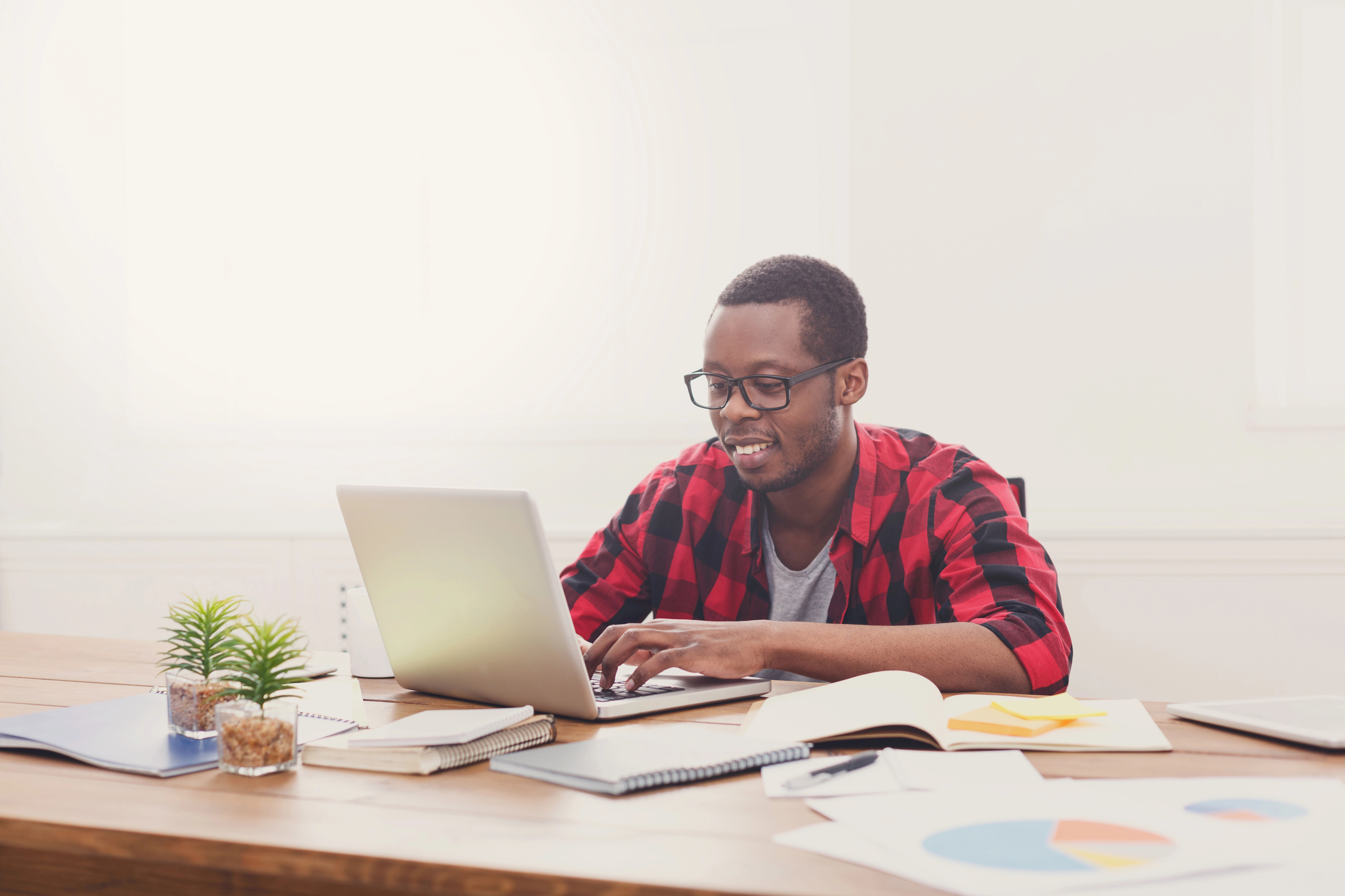 Business owner relaxed and in control with AI automation